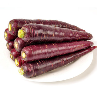 美邻惠享家紫色胡萝卜新鲜胡萝卜带泥发货4.5斤装紫皮萝卜