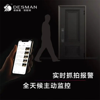 德施曼（DESMAN）Q5M全自动可视猫眼智能锁家用防盗门电子锁指纹锁密码锁智能门锁 高端黑【客服升级】