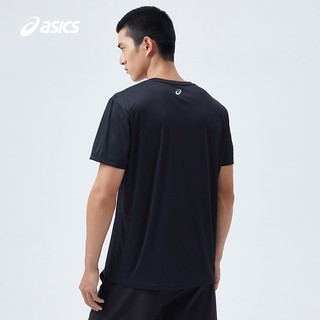 ASICS 亚瑟士 男士运动舒适T恤跑步短袖 2011C442-001 黑色 L