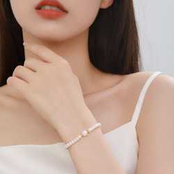 CHOW TAI SENG 周大生 18k金淡水珍珠手链
