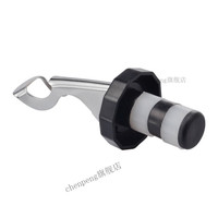 宸芃创意硅胶红酒塞 挤压式红酒密封塞 酒瓶真空保鲜塞啤酒防漏酒具 白黑色菱形塞