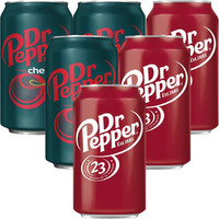 Dr Pepper 胡椒博士樱桃 DR PEPPER原味可乐型碳酸饮料355ml 胡椒博士-樱桃味6罐
