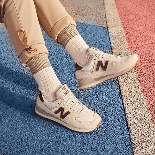 new balance 休闲鞋女鞋复古舒适秋冬透气轻便百搭运动鞋574系列WL574RCF