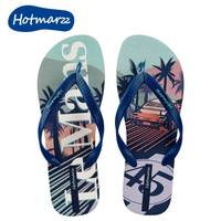 黑玛（Hotmarzz）人字拖男2023时尚户外防滑沙滩拖简约舒适外穿凉拖鞋 深蓝色 43【正码款】