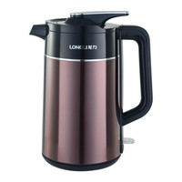 LONGLI 龙力 电热水壶电水壶烧水壶家用开水壶一键保温304不锈钢