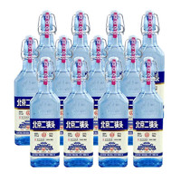 京道 北京二锅头52度蓝瓶清香型白酒方瓶蓝瓶52度500ml*12瓶