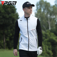 PGM高尔夫马甲男士外套衣服秋冬季服装男装针织内里夹克背心坎肩 YF655-白色 M