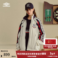 Umbro 茵宝 六六大顺系列风衣外套24年龙年新年款男女同款夹克上衣 象牙白 S