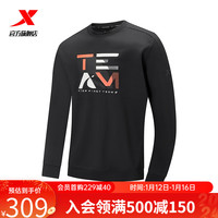 XTEP特步套头卫衣976129920073 正黑色 3XL