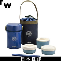 THERMOS【】膳魔师 不锈钢午餐保温盒 约690 ml 海军蓝JBC-801