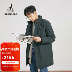 BEANPOLE 滨波 秋冬季男士简约商务中长保暖一体羽绒服 绿色BC1X30A19 170/88A