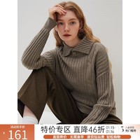 范思蓝恩 23FS14370休闲百搭套头针织衫女冬季2023毛衣