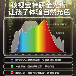 孩视宝国AA级智能读写灯学习护眼防蓝光台灯全光谱卧室床头阅读灯 VL161B