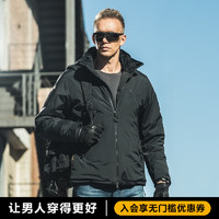 龙牙三代B6级重型泰坦防寒服加强版棉大衣加厚保暖棉服 极夜黑 180/100A=L