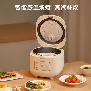 Midea 美的 电饭煲电饭锅 家用2-5人智能预约多功能快速蒸饭锅 3L不粘内胆迷你煲汤煮粥米饭锅 WH-FB365R