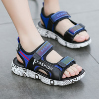 轩途诗 童鞋男童凉鞋夏季小孩鞋子中大童软底透气儿童凉鞋沙滩鞋男孩 103蓝色 33码内长21.2CM