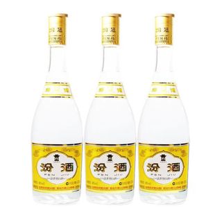 清香型白酒 48度 475mL 3瓶 黄盖