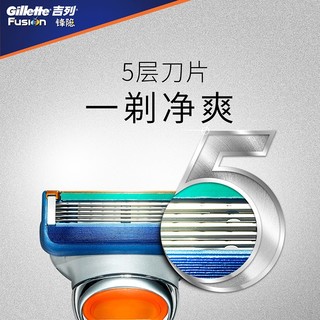 Gillette 吉列 锋隐手动剃须刀锋速5刀片男士五层刮胡刀刀头 锋隐1刀架1刀头