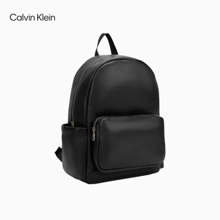 Calvin Klein Jeans24春夏男士简约字母校园休闲通勤双肩包书包40W0988 BAE-太空黑 OS