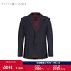 TOMMY HILFIGERLARDINI男含桑蚕丝平驳领商务合身西装外套TQ001600 深灰色400 46