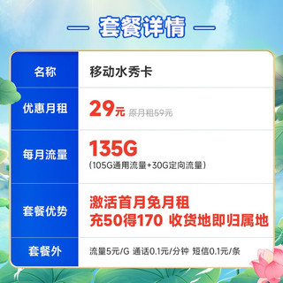 中国移动 人气卡 首年9元月租（188G全国流量+本地归属地+2000分钟亲情通话）畅享5G+可随时销号退费~