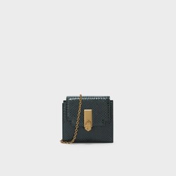 CHARLES & KEITH 油画系列锁匙装饰链条斜挎钱包CK6-10770508