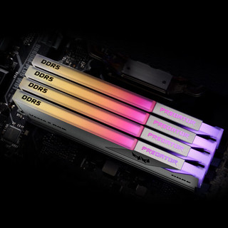 宏碁掠夺者（PREDATOR）DDR5 6400炫光星舰内存16G*2海力士 台式机电脑RGB内存条 Vesta II炫光星舰银6400 16*2C32