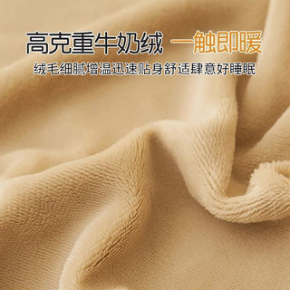 无印良品冬季牛奶绒床笠单件加厚床罩珊瑚绒床垫保护罩床套罩1.8米×2米 星空灰【加厚保暖 绒感细腻】