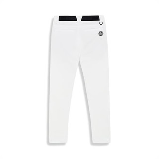 彪马（PUMA）高尔夫 冬 Stretch Hound 男士弹力修身时尚梭织锥形长裤 白色 S