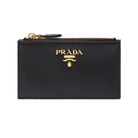 PRADA 普拉达 女士皮革装饰卡包卡夹零钱包1MC086 QWA