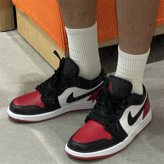 耐克（NIKE）Air Jordan 1 Low AJ1 黑红脚趾 男子低帮休闲板鞋篮球鞋 553558-161 46/295/12