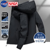 NASA PONY 冲锋衣男春秋季夹克男女户外防风防水登山外套 6266黑色 XL（115-135斤）