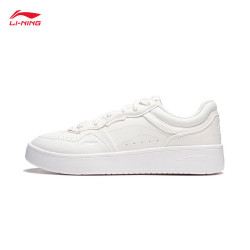lining李宁行初2v2丨经典休闲鞋女鞋板鞋2024春季logo字母运动鞋agc
