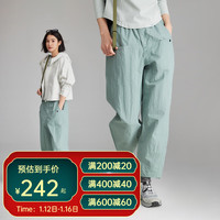 雲上生活「轻量出行裤」仿棉感萝卜裤2024春季休闲裤女K9355X 雾霾蓝 M