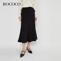 洛可可（ROCOCO）洛可可时尚秋季小黑裙女 黑色 M