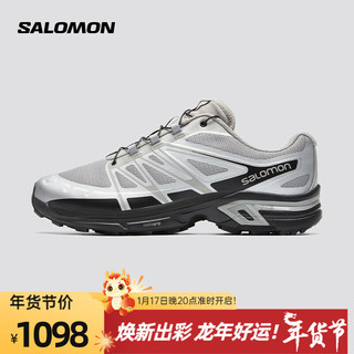 萨洛蒙（Salomon）男女款 户外运动舒适透气轻量潮流穿搭越野跑鞋 XT-WINGS 2 灰色 474351 7 (40 2/3)