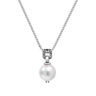 曼古银（MGS）安妮公主925银项链优雅轻奢巴洛克珍珠锁骨链龙年新年元旦跨年