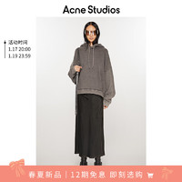 Acne Studios 春夏女士常规版型缎布裹身式连身裙AF0423 黑色 40