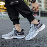 回力男鞋跑步鞋轻便软底运动鞋透气休闲鞋 WXY(ZA)-2598 灰黑 44