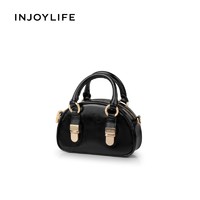 INJOYLIFE 锁扣馒头包复古高级感秋冬女包单肩斜挎包迷你小手提包