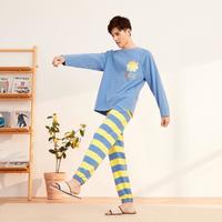 Semir 森马 趣味印花男士家居服睡衣套装