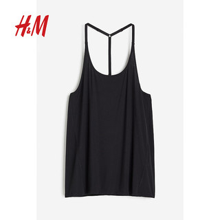 H&M2024春季女士DryMove™运动吊带上衣1205627 黑色 155/80A