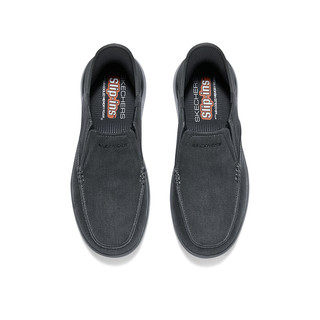 斯凯奇（Skechers）男士休闲健步鞋205065 炭灰色/CHAR 43
