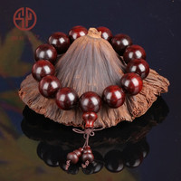 今夕印度金星小叶紫檀手串老料檀香紫檀木佛珠文玩把件男士手链