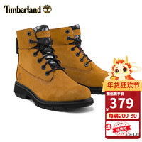 Timberland添柏岚马丁靴女鞋踢不烂大黄靴秋冬户外运动鞋翻领工装靴A2KBW A2KBW231/小麦色 37码