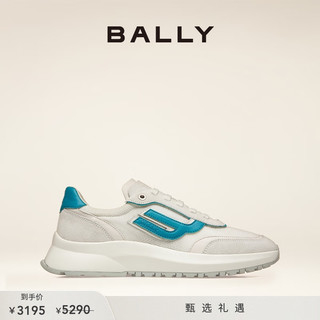 BALLY/巴利男士秋冬白色网眼皮革运动休闲鞋6301336 白色 40.5