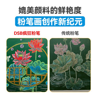 DSB 迪士比） 彩色疯狂粉笔 32色66支/盒 六角彩色无尘无毒粉笔黑板报教师黑板画绘画教师儿童  CK-6662