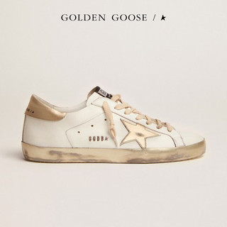GOLDEN GOOSE/GGDB 男士Super-Star白色金尾休闲小脏鞋  42码(260mm)