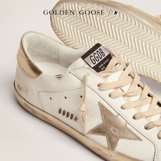 GOLDEN GOOSE/GGDB 男士Super-Star白色金尾休闲小脏鞋  42码(260mm)