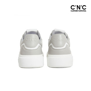 C'N'C【轻奢衣服】CNC鞋子23年春夏休闲运动鞋品牌时尚logo板鞋 浅灰 42（260/2.5）